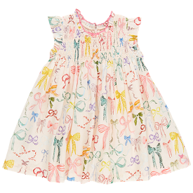 Pink Chicken - Watercolor Bows Stevie Dress