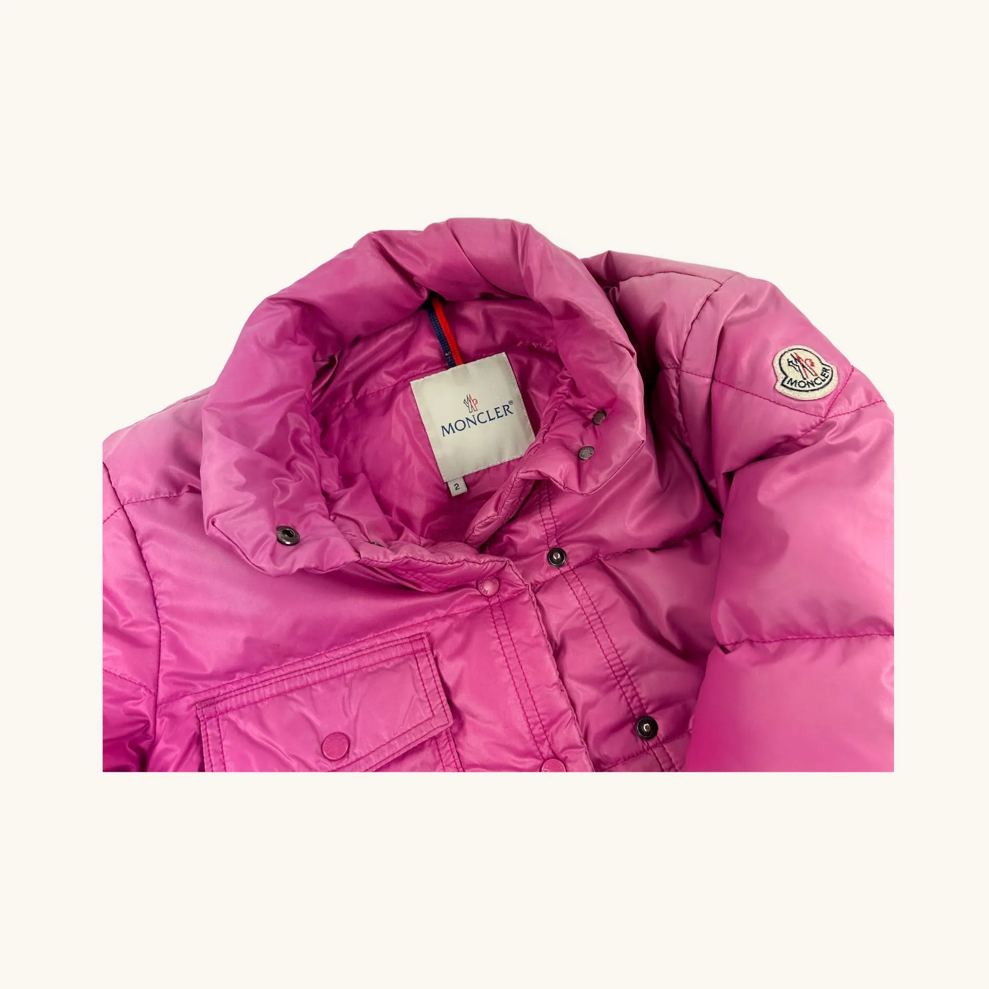 Pink y2ks Moncler Puffer Jacket Coat (M)