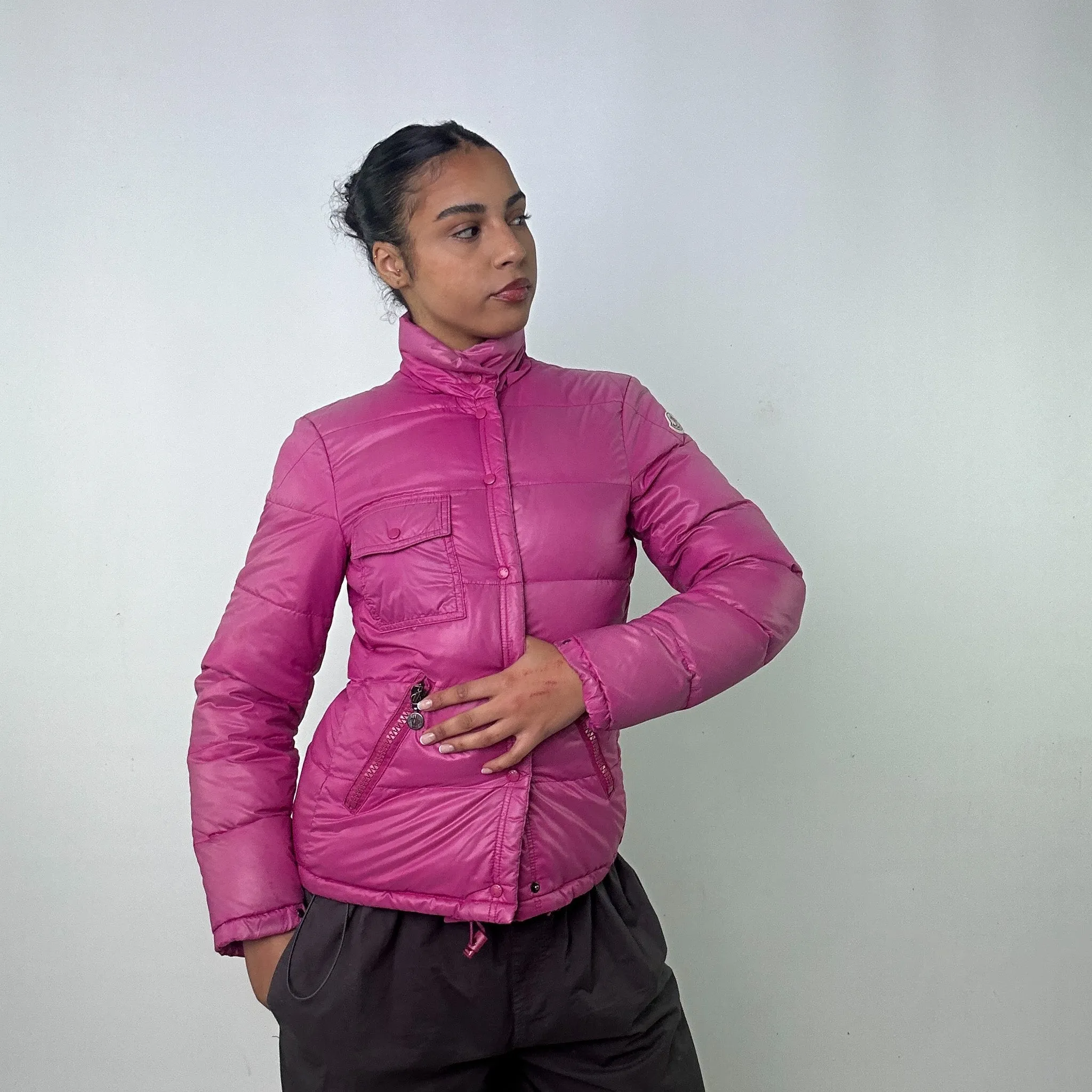 Pink y2ks Moncler Puffer Jacket Coat (M)