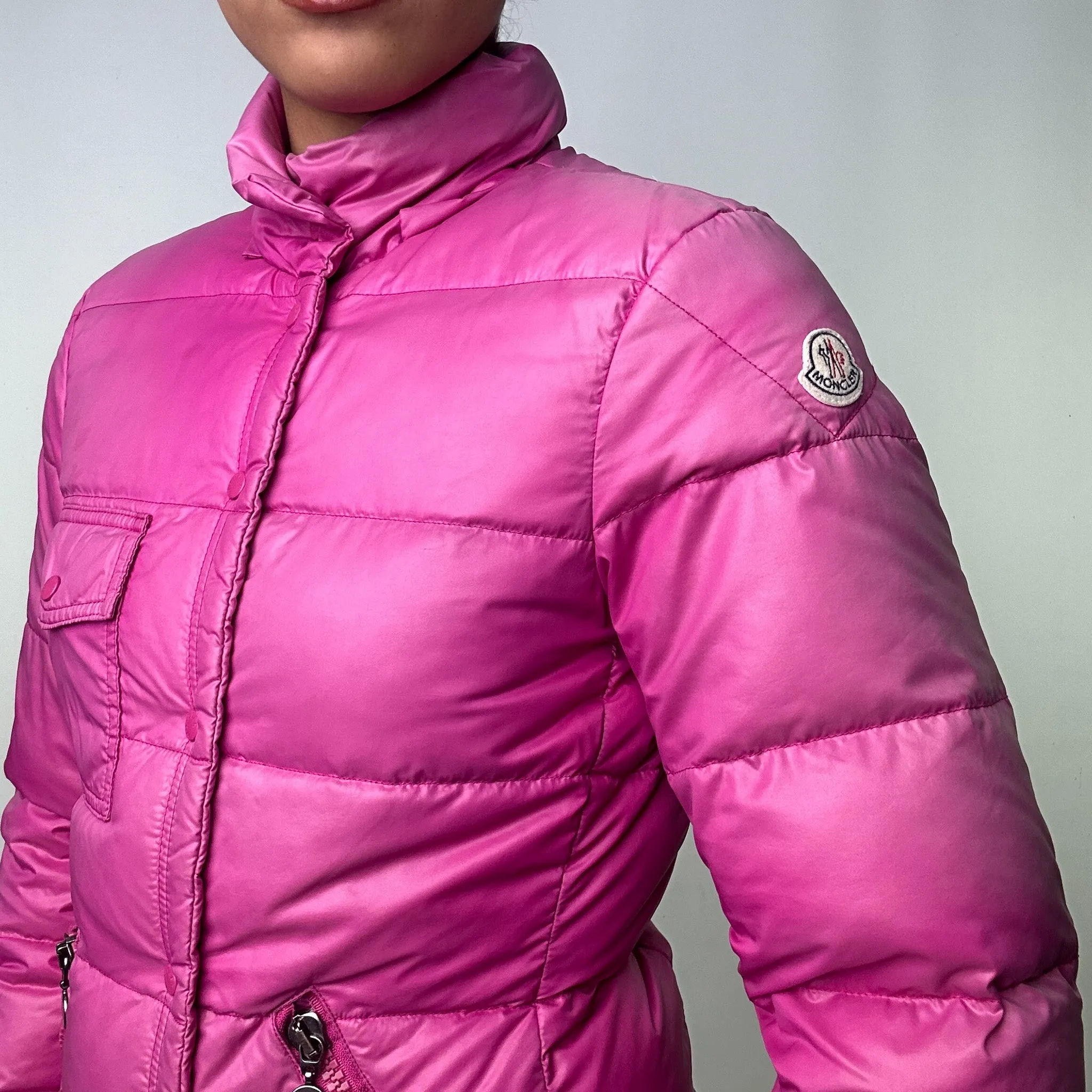 Pink y2ks Moncler Puffer Jacket Coat (M)