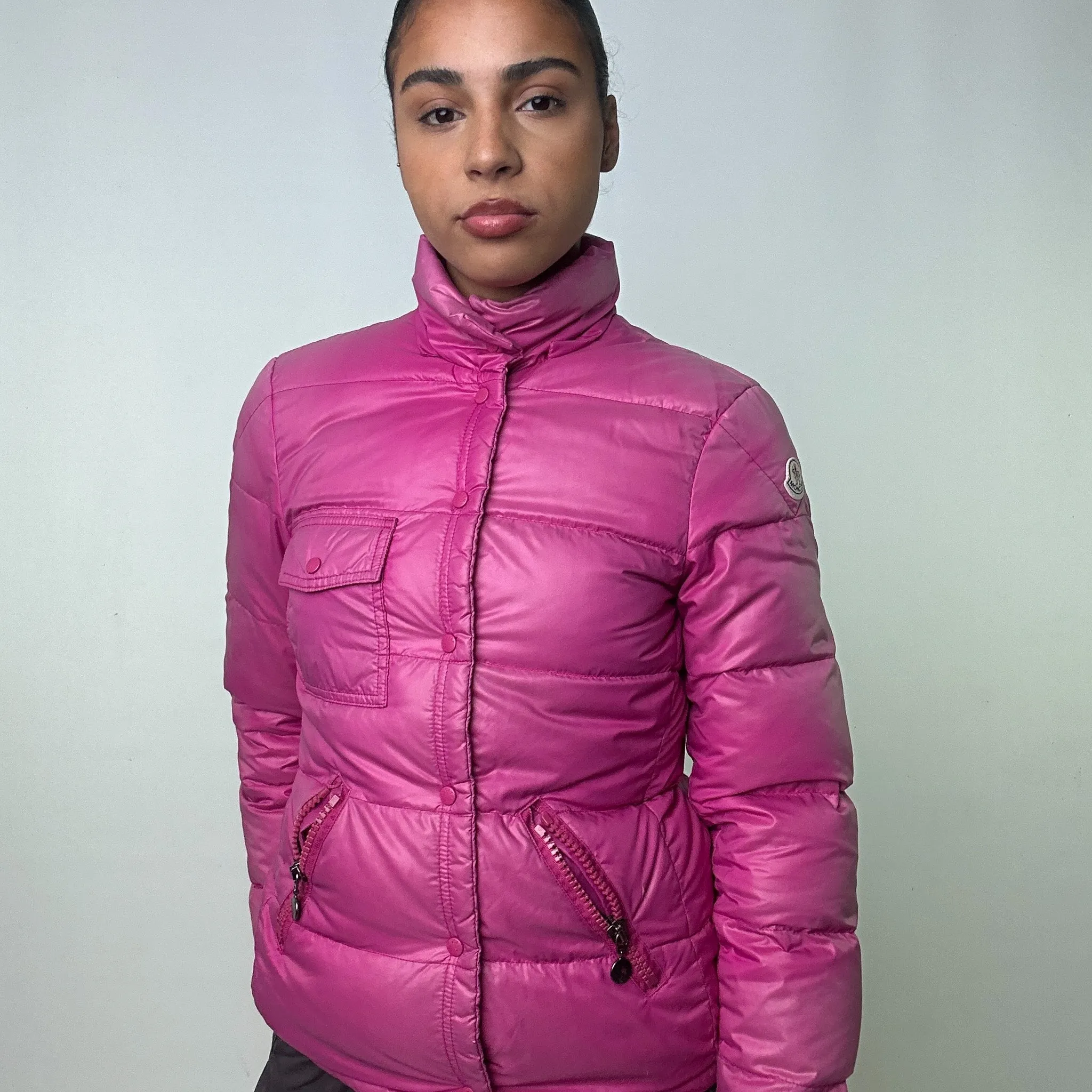 Pink y2ks Moncler Puffer Jacket Coat (M)