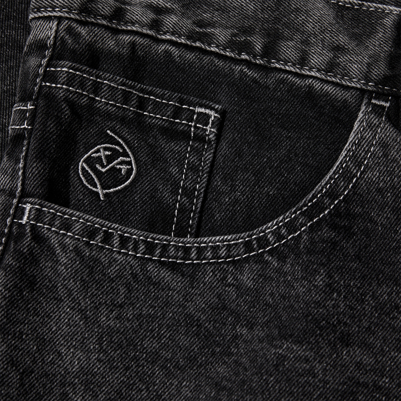 Polar Skate Co. Big Boy Shorts Silver Black