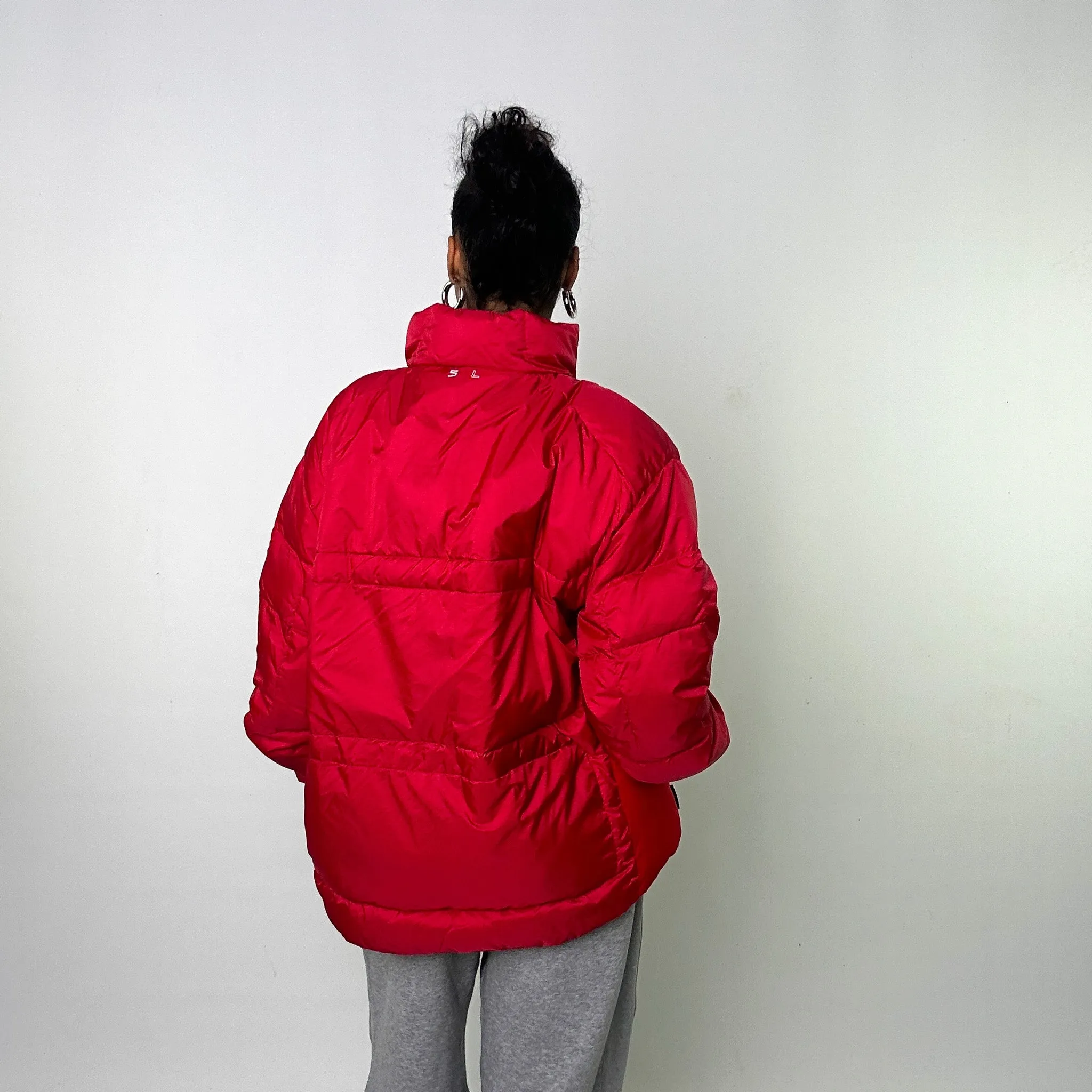 Red 90s Polo Sport Ralph Lauren Puffer Jacket Coat (XXL)