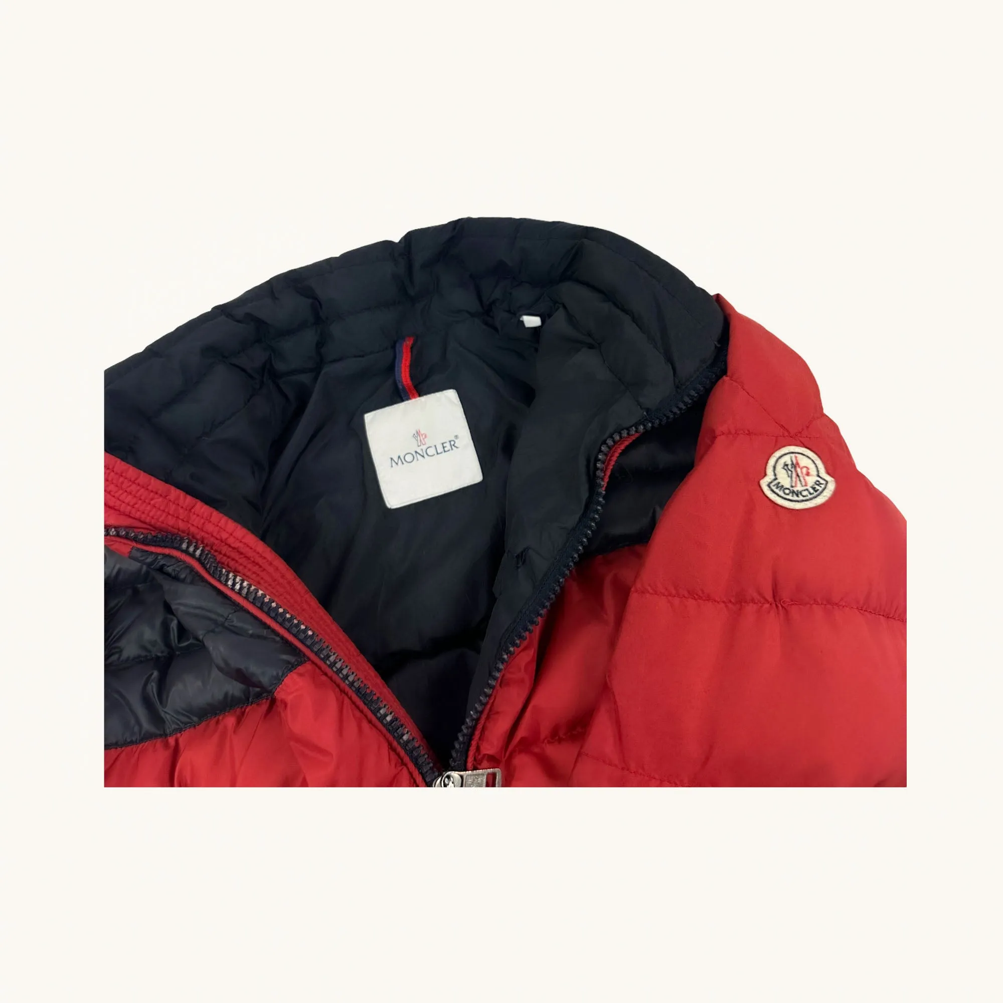 Red y2ks Moncler Puffer Jacket Coat (M)