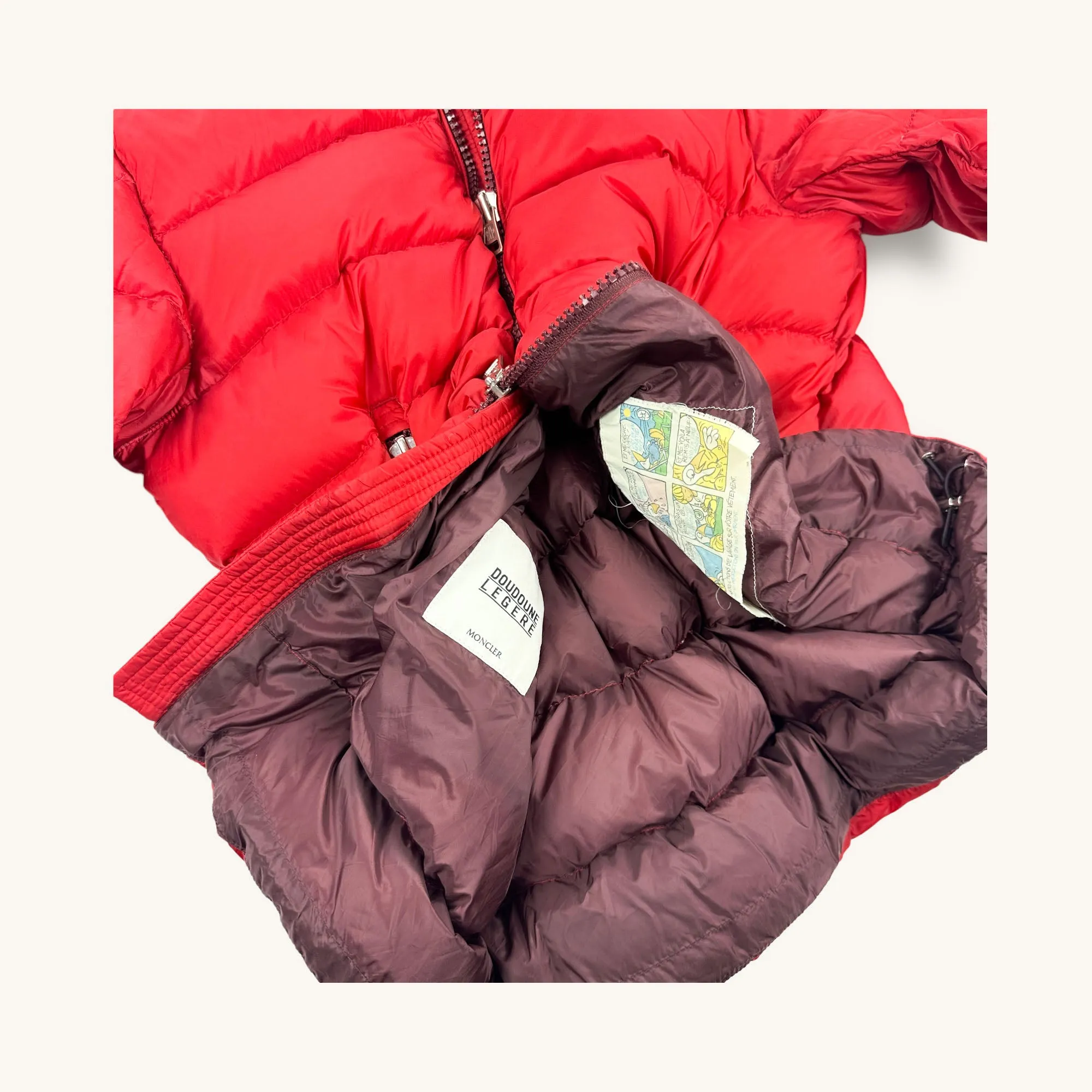 Red y2ks Moncler Puffer Jacket Coat (XL)