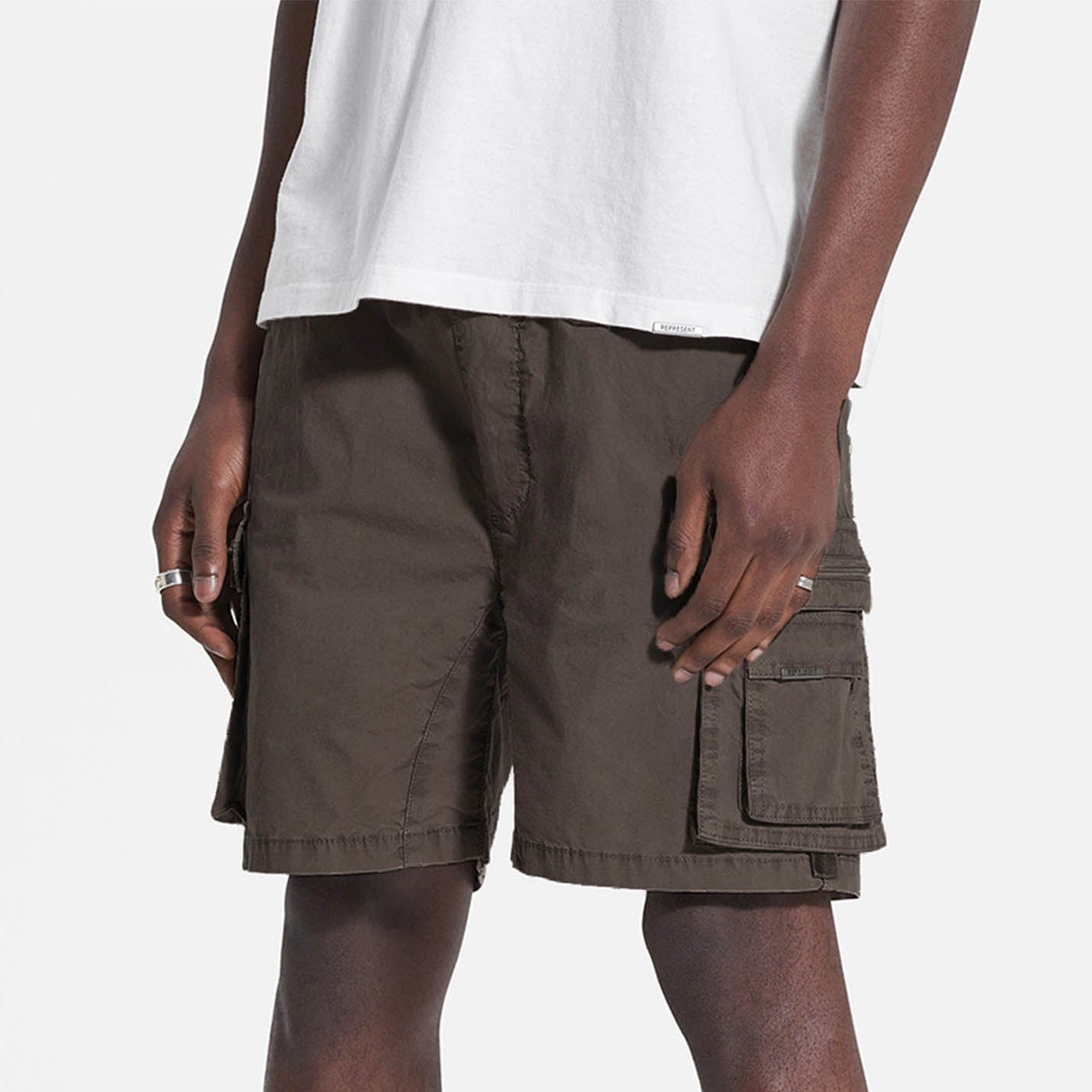 Represent Cargo Shorts Dark Taupe