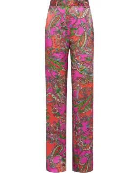 Rhodamine Pop Paisley Gavin Wide Leg Pant