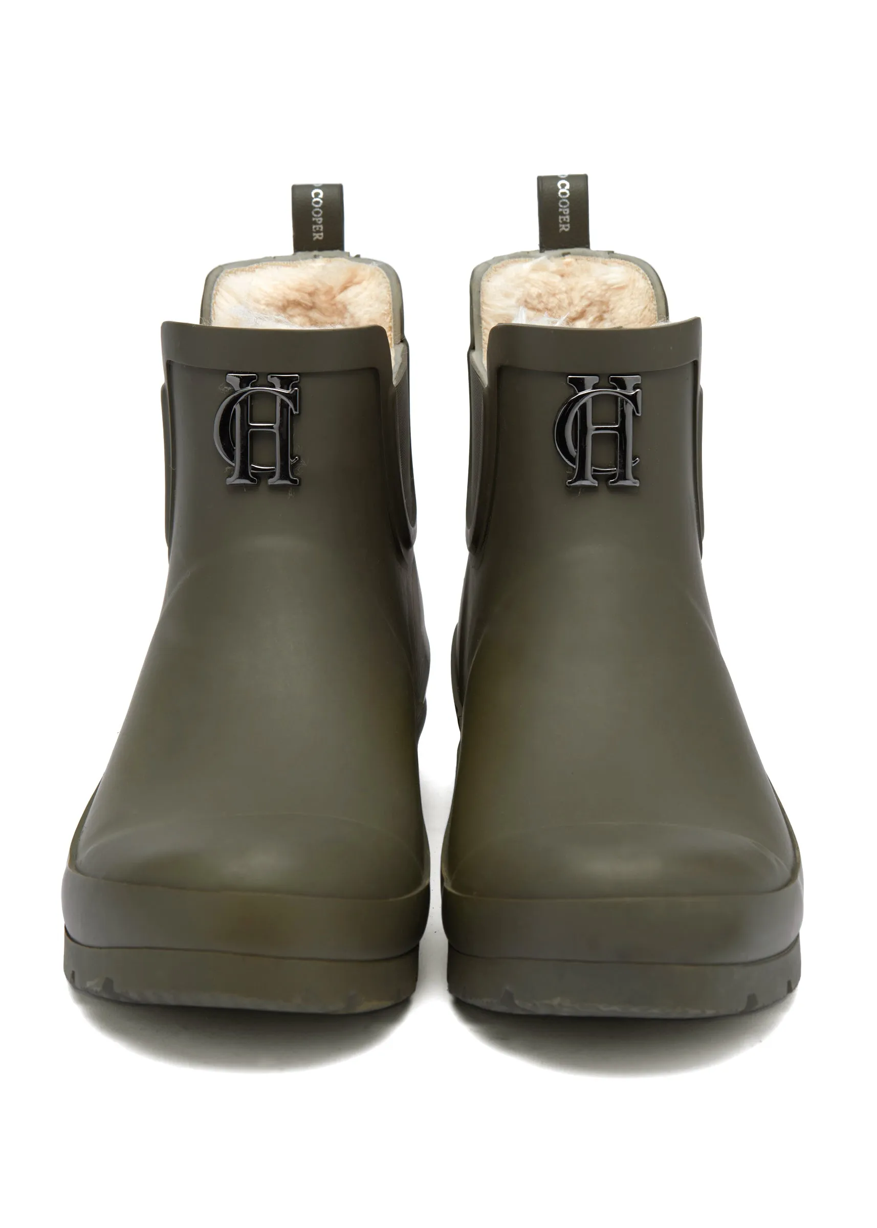 Rubber Chelsea Boot (Matte Green Gunmetal)