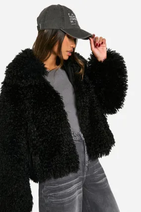 Shaggy Faux Fur Coat