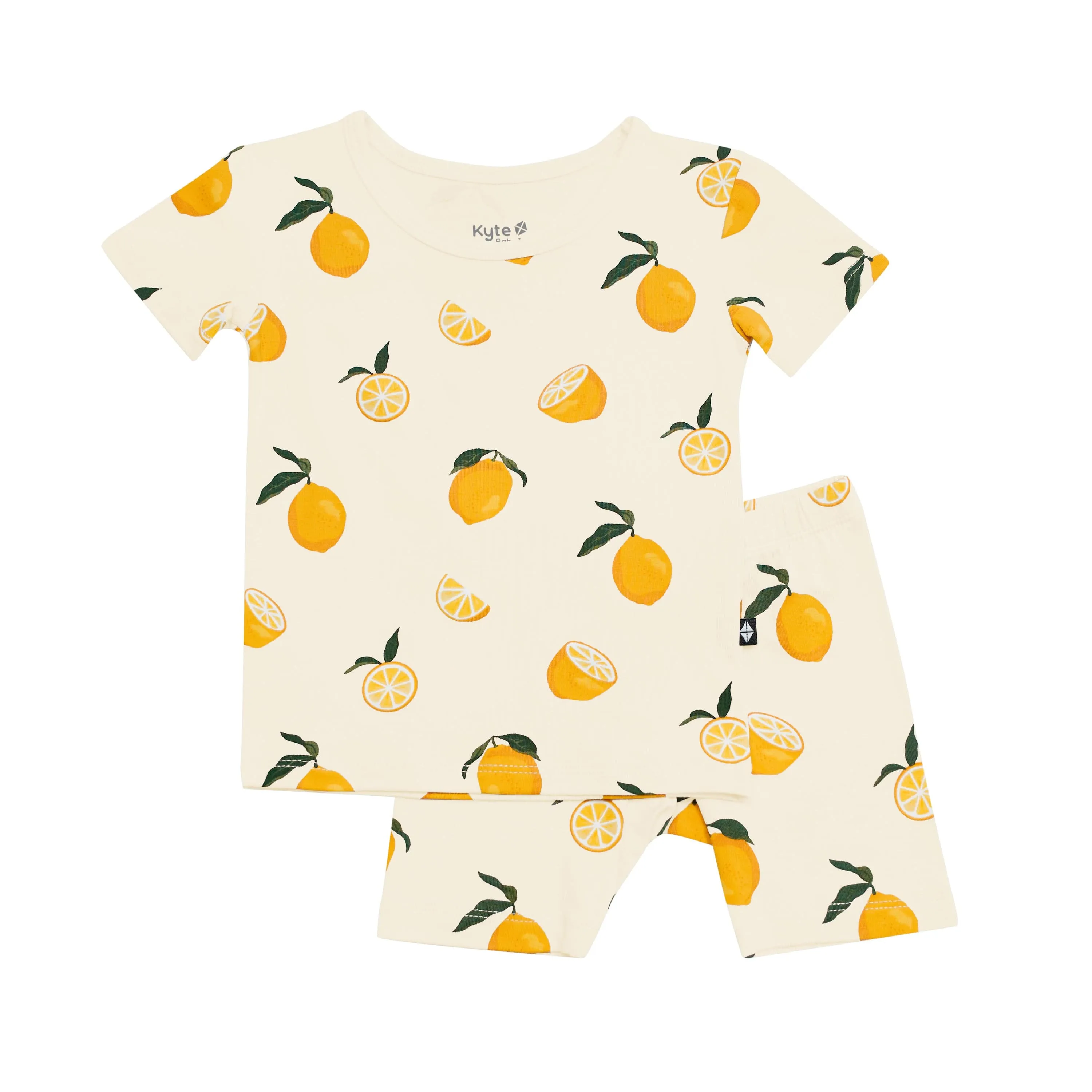 Short Sleeve Pajamas in Lemon