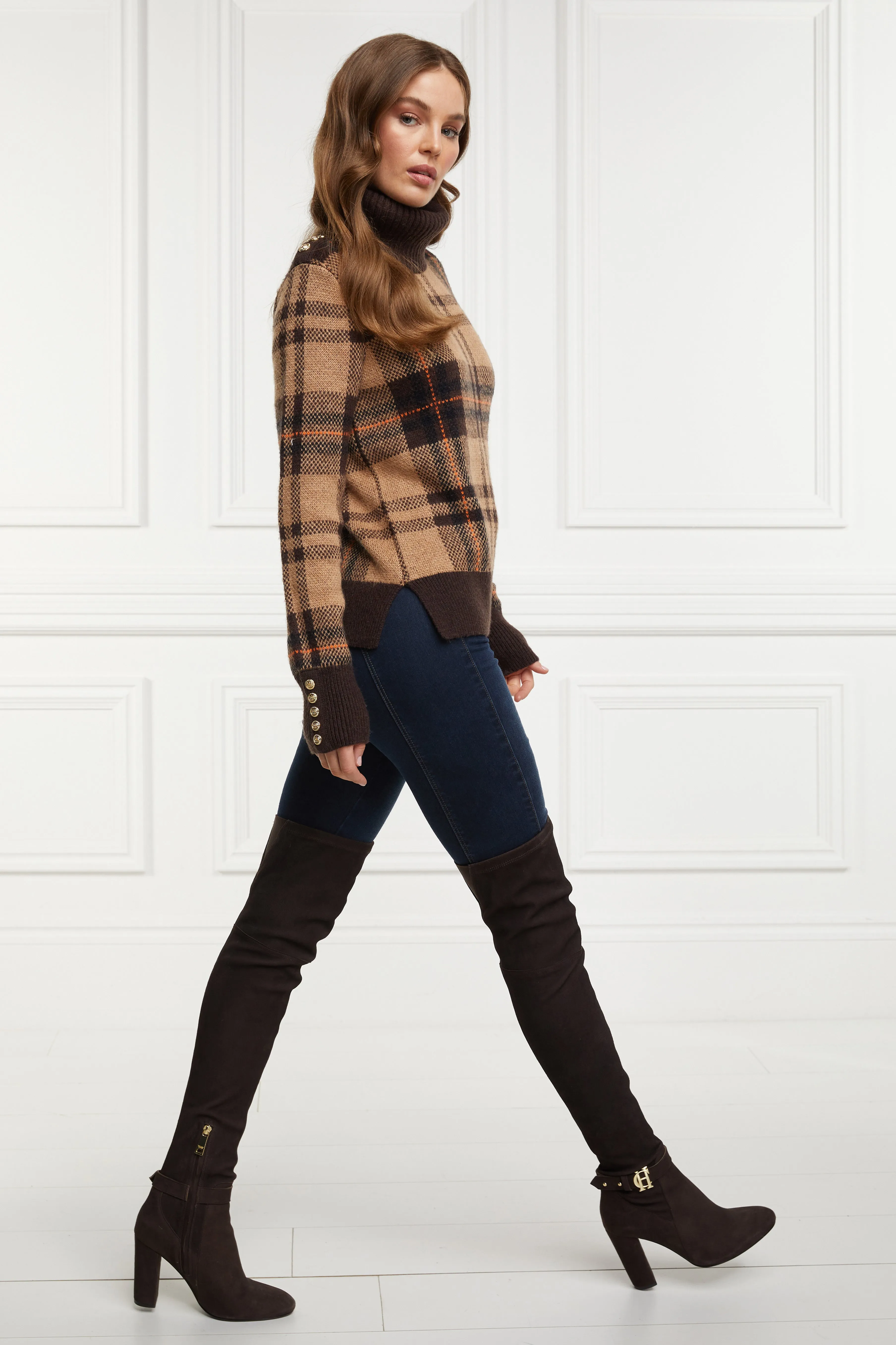 Sloane Over The Knee Boot (Chocolate)