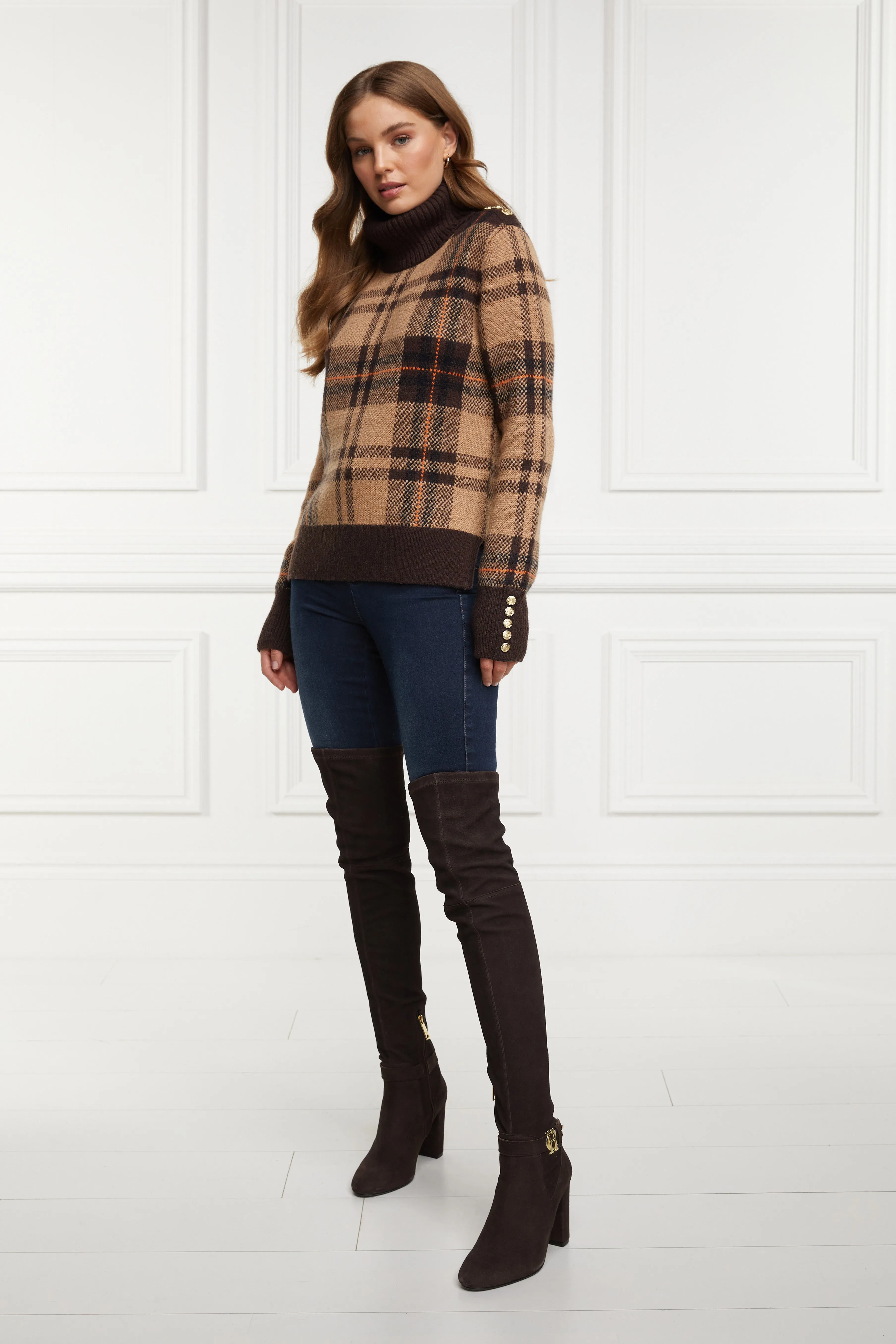 Sloane Over The Knee Boot (Chocolate)