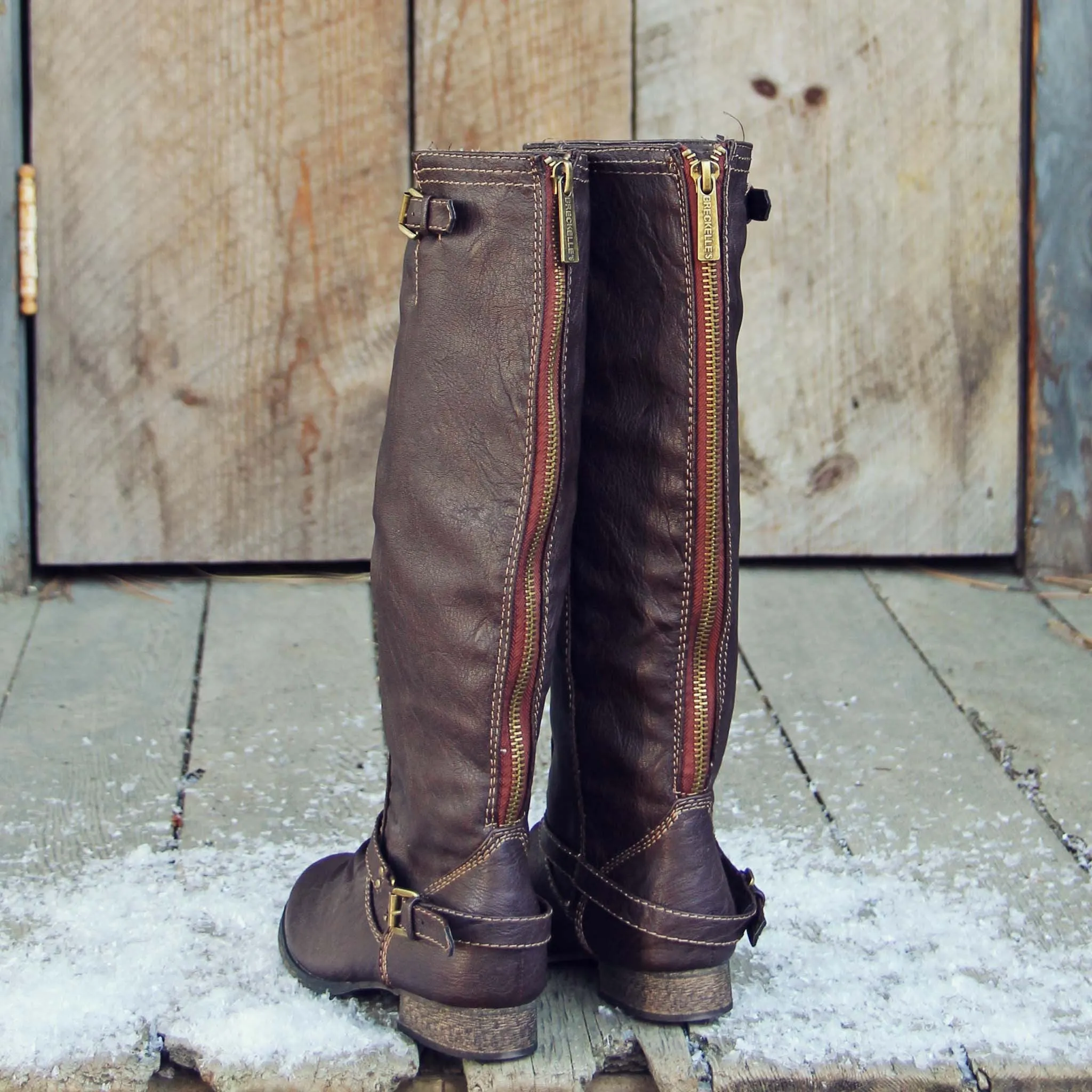 Smokestack Boots in Chestnut