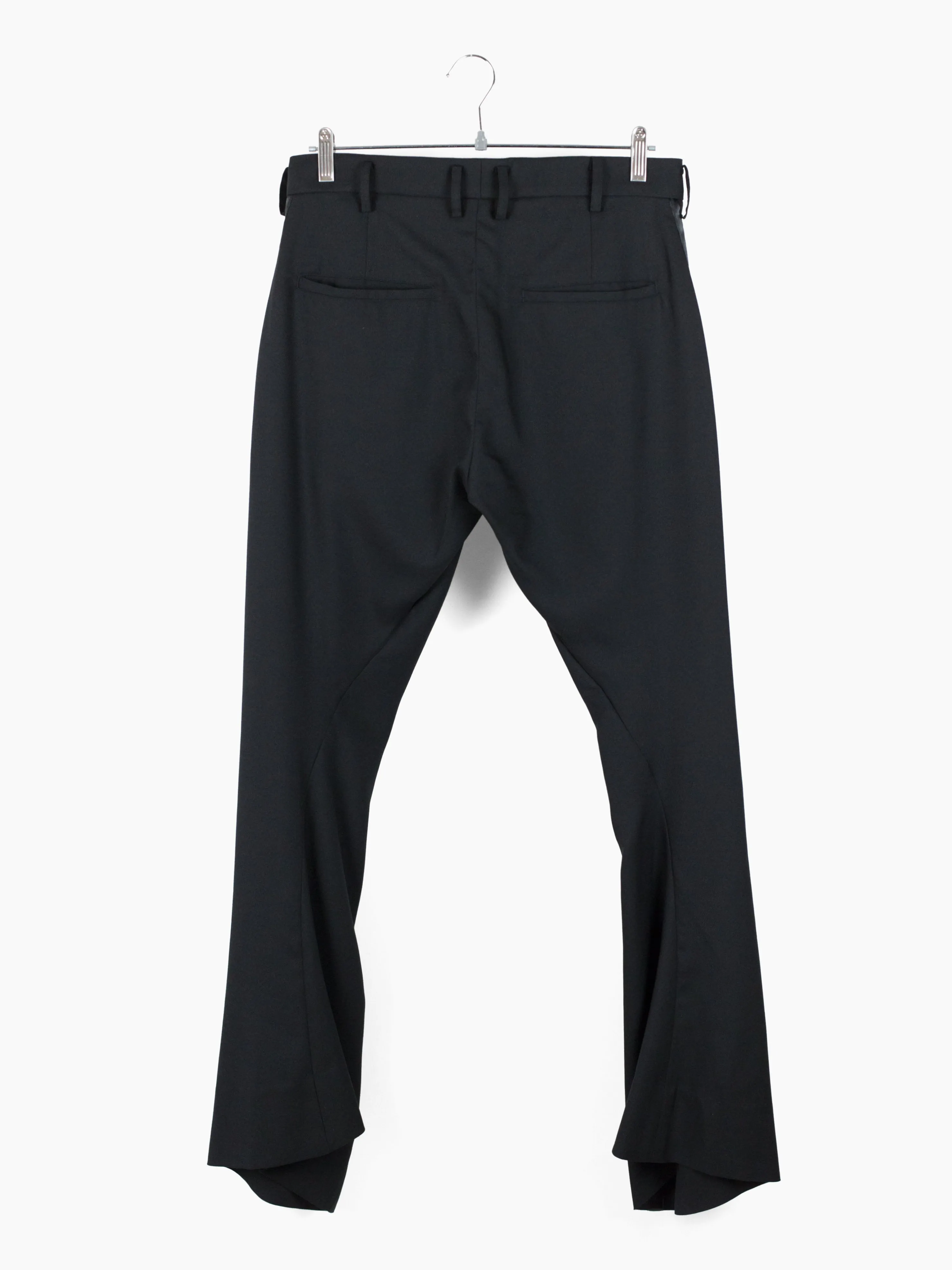 Soshiotsuki SS24 Twisted Leg Bootcut Tuxedo Trousers