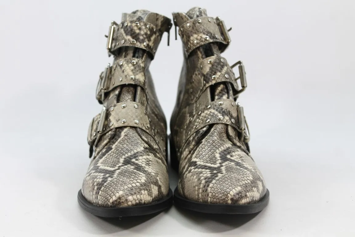 Steve New York Harmon Women's Snakeskin-Print Boots 10M(ZAP13163)