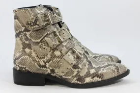 Steve New York Harmon Women's Snakeskin-Print Boots 10M(ZAP13163)