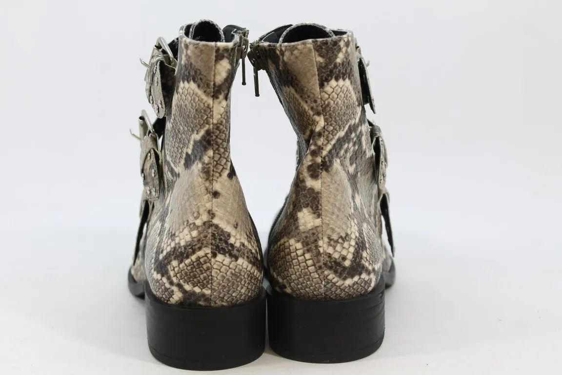 Steve New York Harmon Women's Snakeskin-Print Boots 10M(ZAP13163)