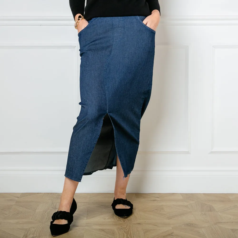 Stretch Midi Skirt