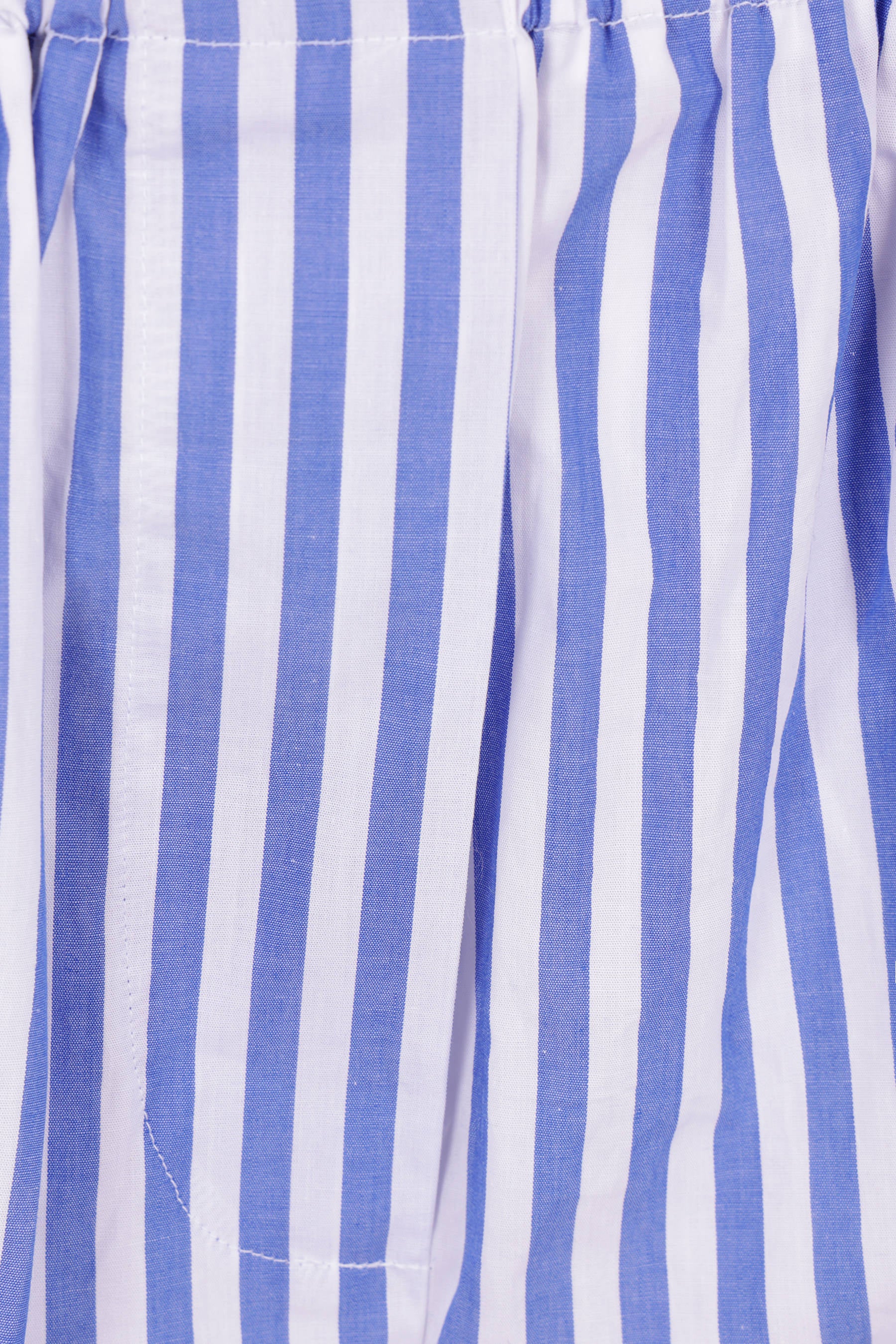 Sunbed striped poplin shorts