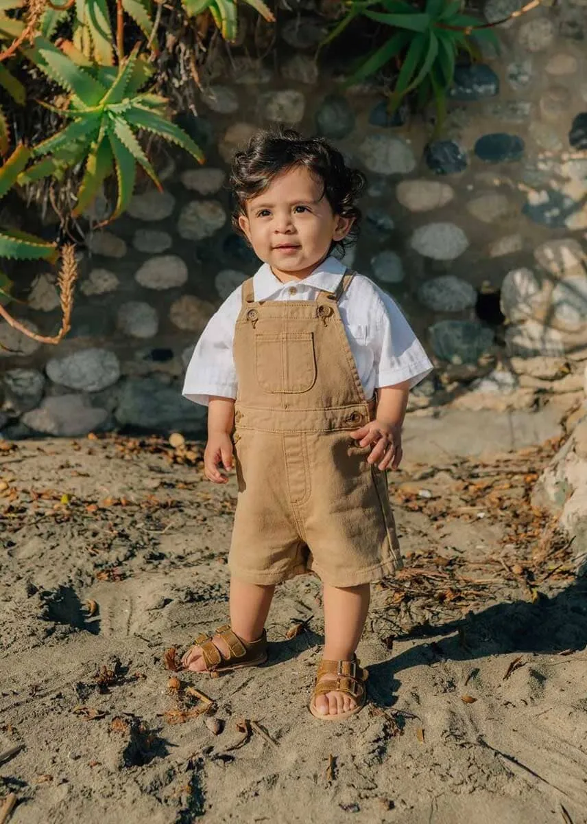 Tan Twill Overalls