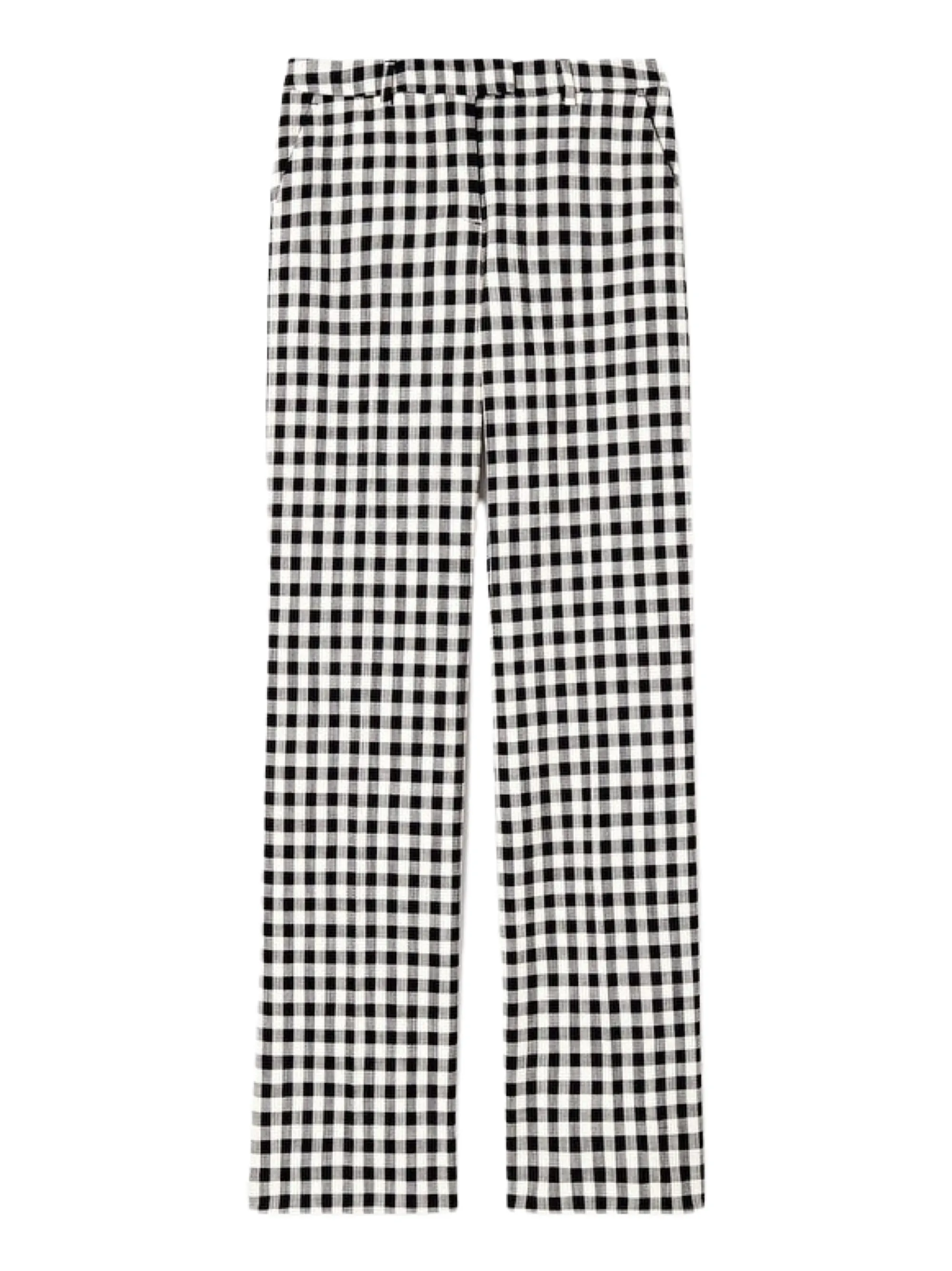 Tara Jarmon Peter Gingham Pants in Noir