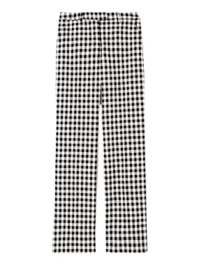 Tara Jarmon Peter Gingham Pants in Noir