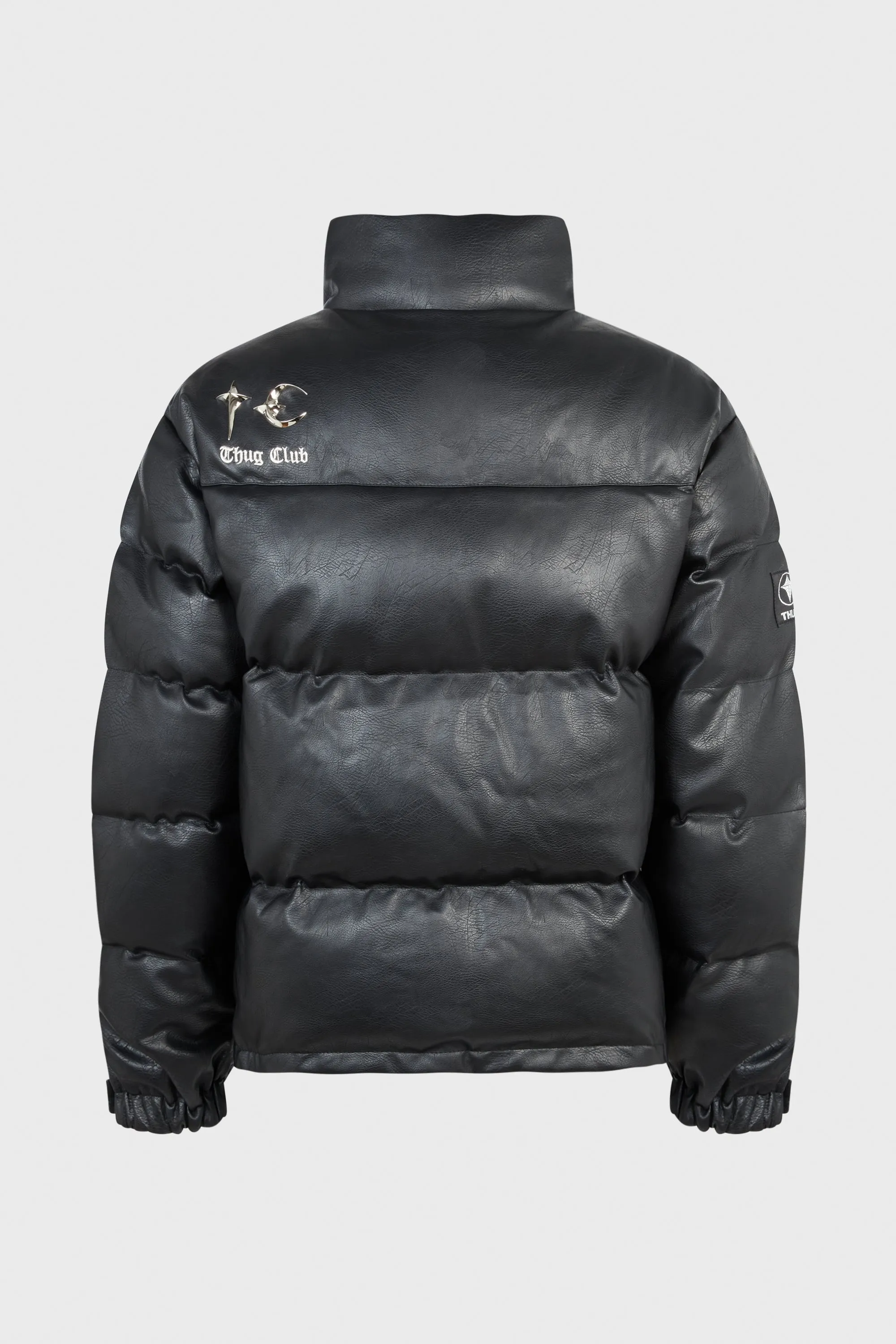 TC LEATHER PUFFER JACKET