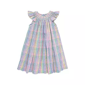 The Beaufort Bonnet Company - Colored Pens Plaid Sandy Smocked Dress