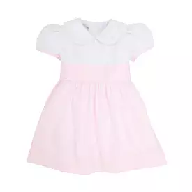 The Beaufort Bonnet Company - Worth Avenue White & Palm Beach Pink Cindy Lou Sash Dress - Broadcloth