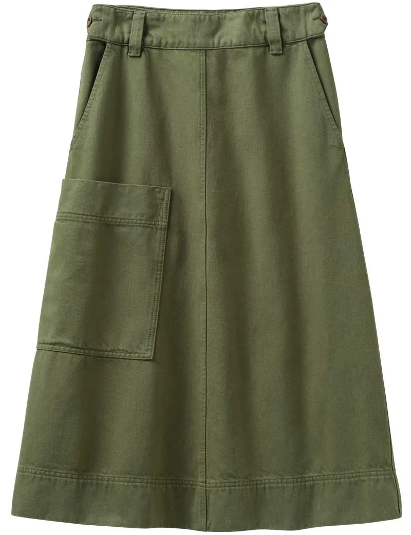 Toast Garment Dyed Denim Skirt Aritchoke