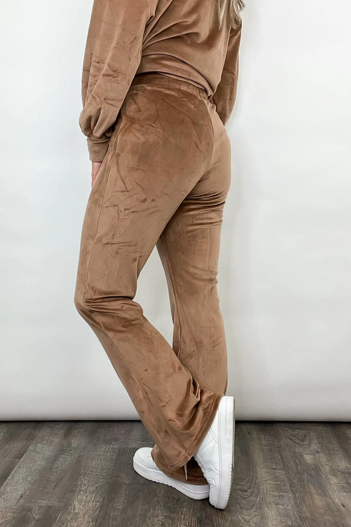 Toasty Feeling Velour High Waisted Pants - FINAL SALE