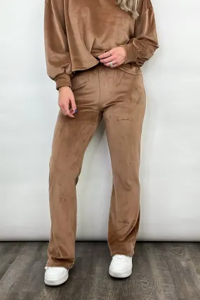 Toasty Feeling Velour High Waisted Pants - FINAL SALE