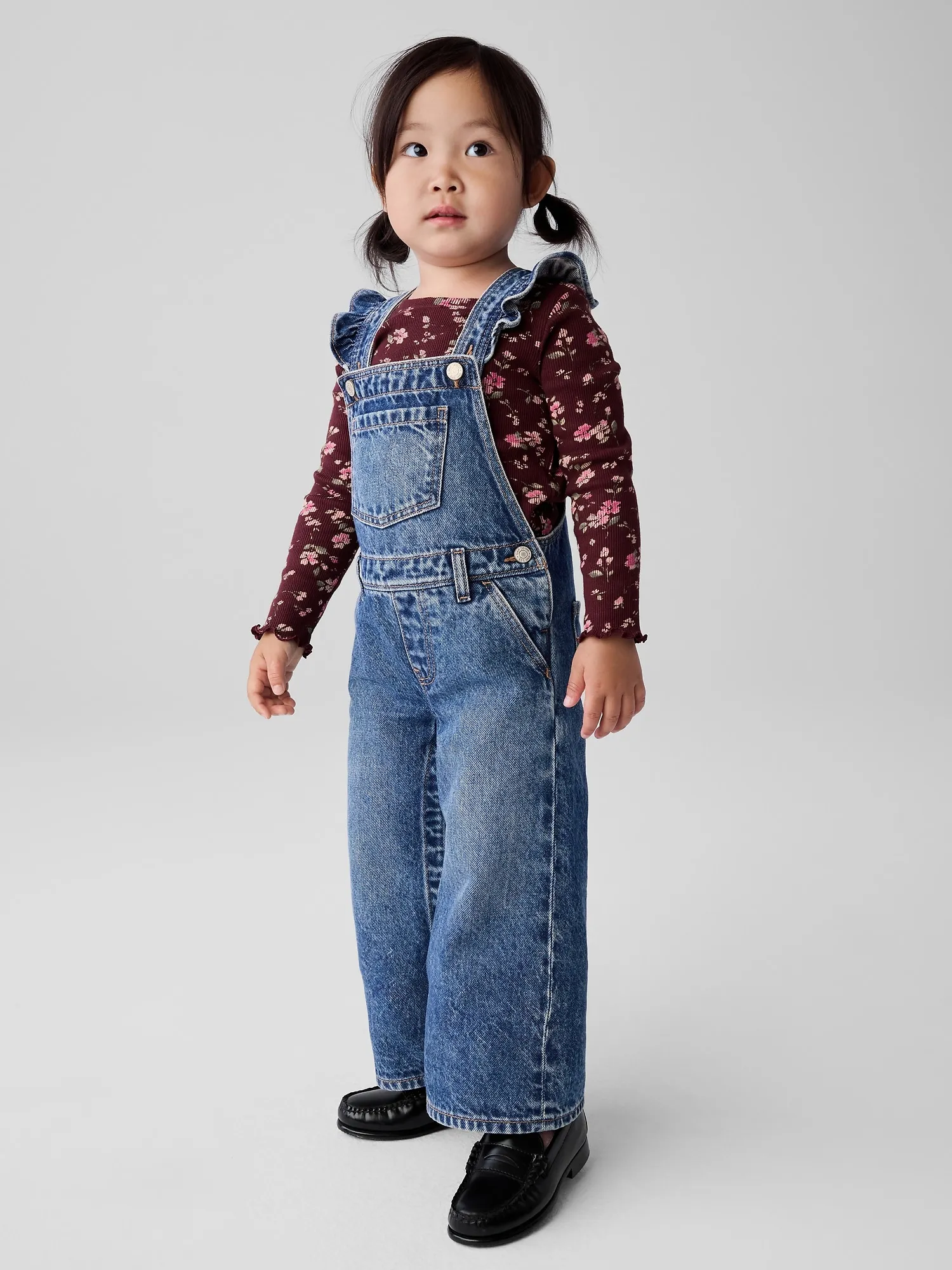 Toddler Ruffle Overalls