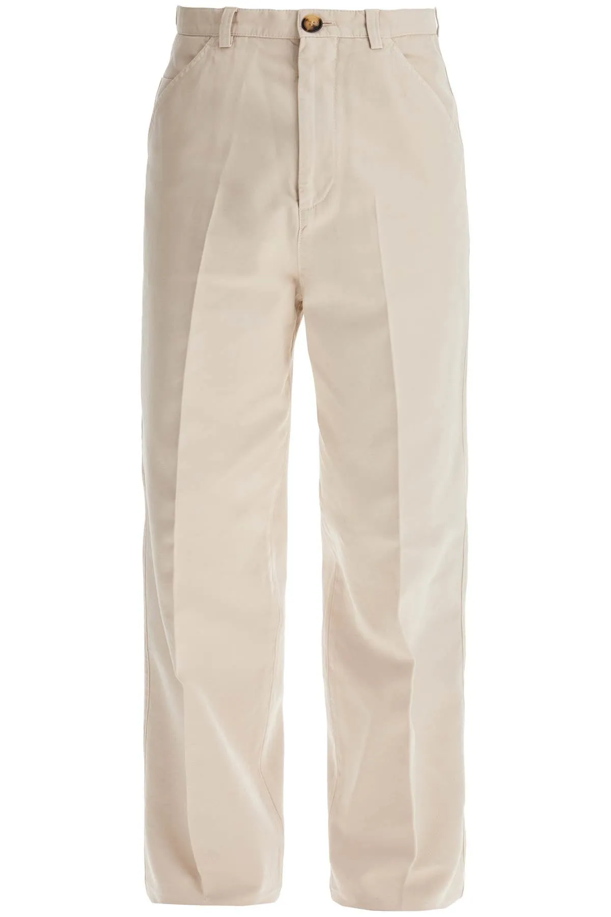 TWILL GABARDINE TROUSERS WITH GARMENT