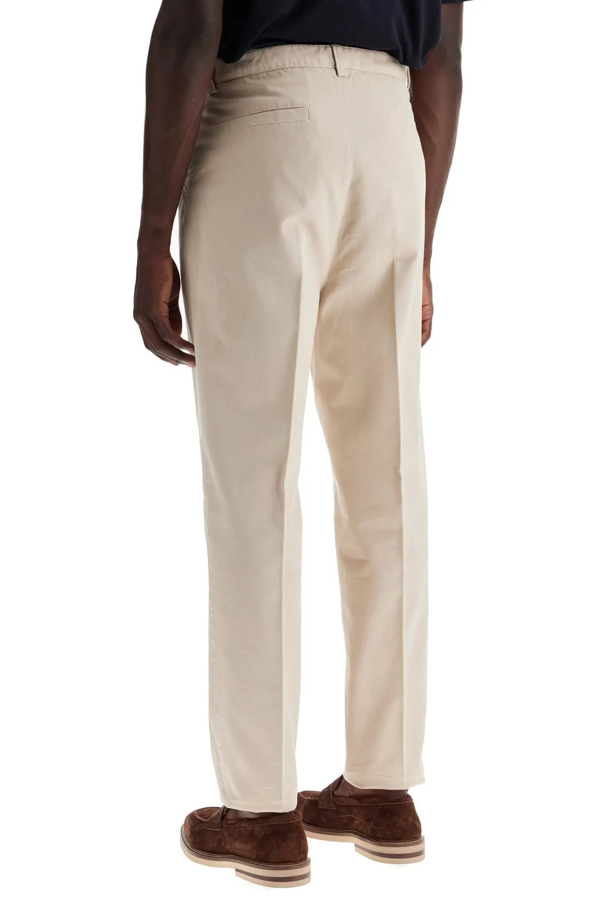 TWILL GABARDINE TROUSERS WITH GARMENT