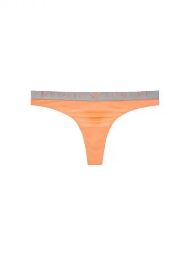 UNDERWEAR Women s Logo Banding Micro Thongs Neon Orange 271046