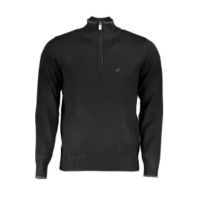 U.S. Grand Polo Elegant Half Zip Sweater with Contrast Details