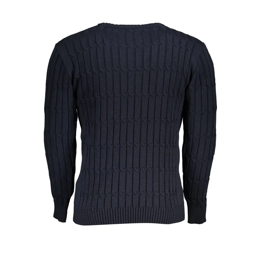 U.S. Grand Polo Elegant Twisted Crew Neck Sweater