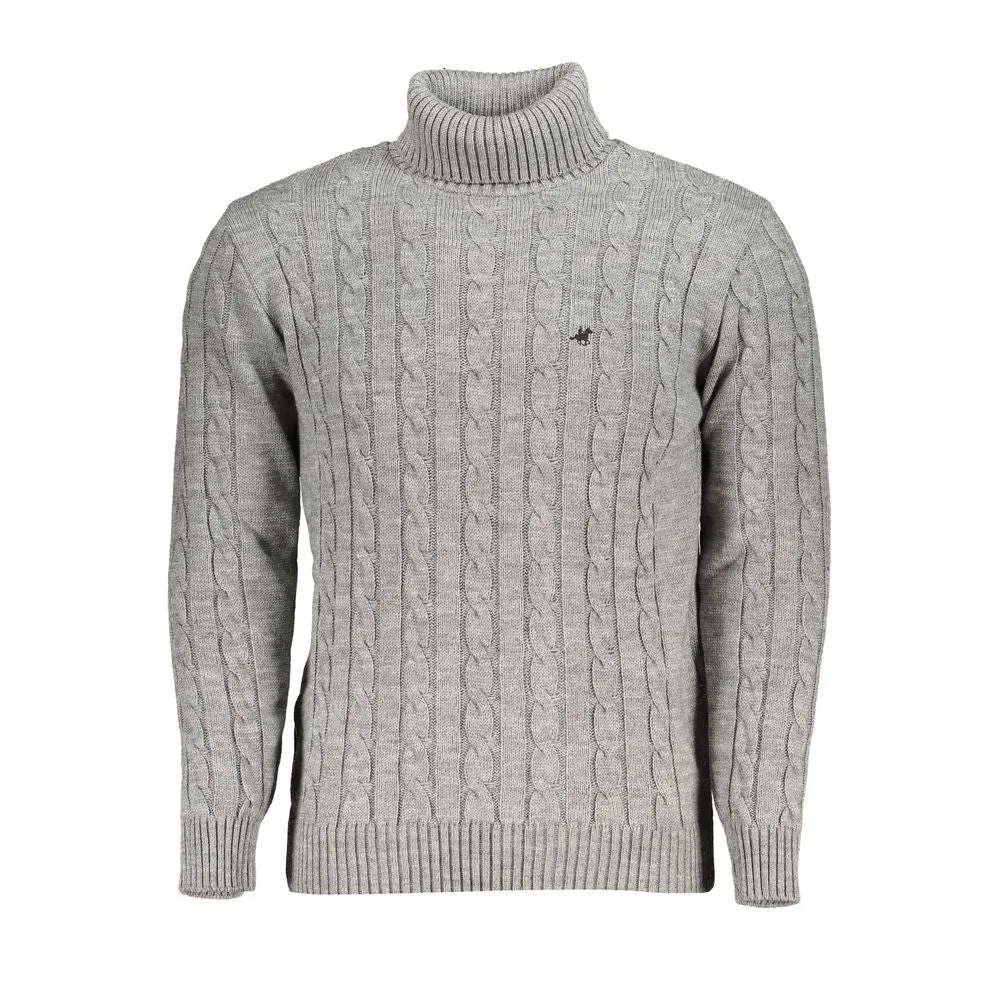 U.S. Grand Polo Turtleneck Twisted Neck Men's Sweater