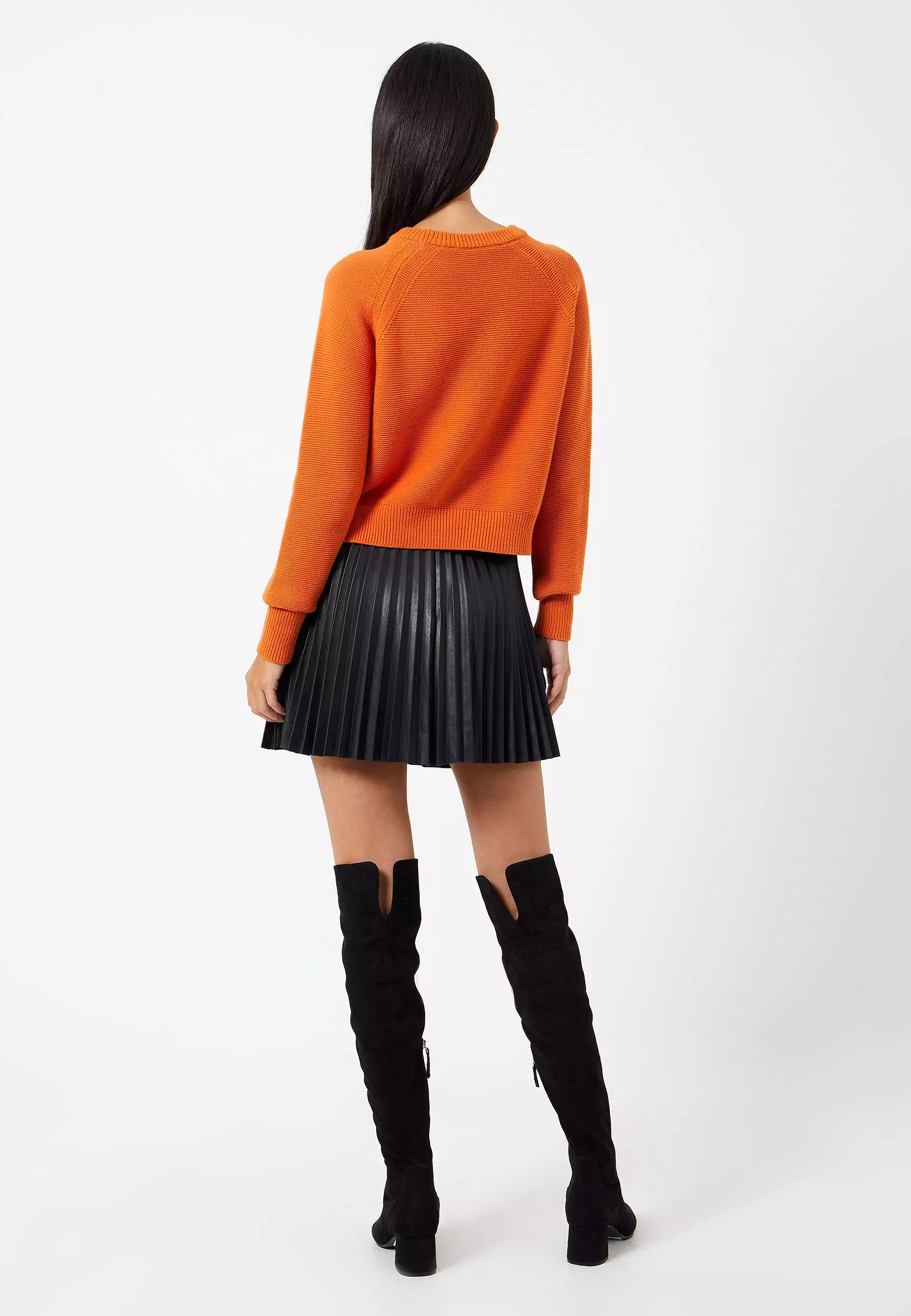 Vegan Pleated Skirt