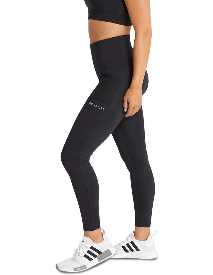 Velocity Pocket Full Length Tights in Black