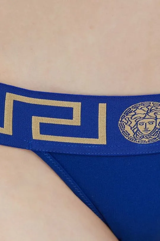 Versace thongs navy blue color