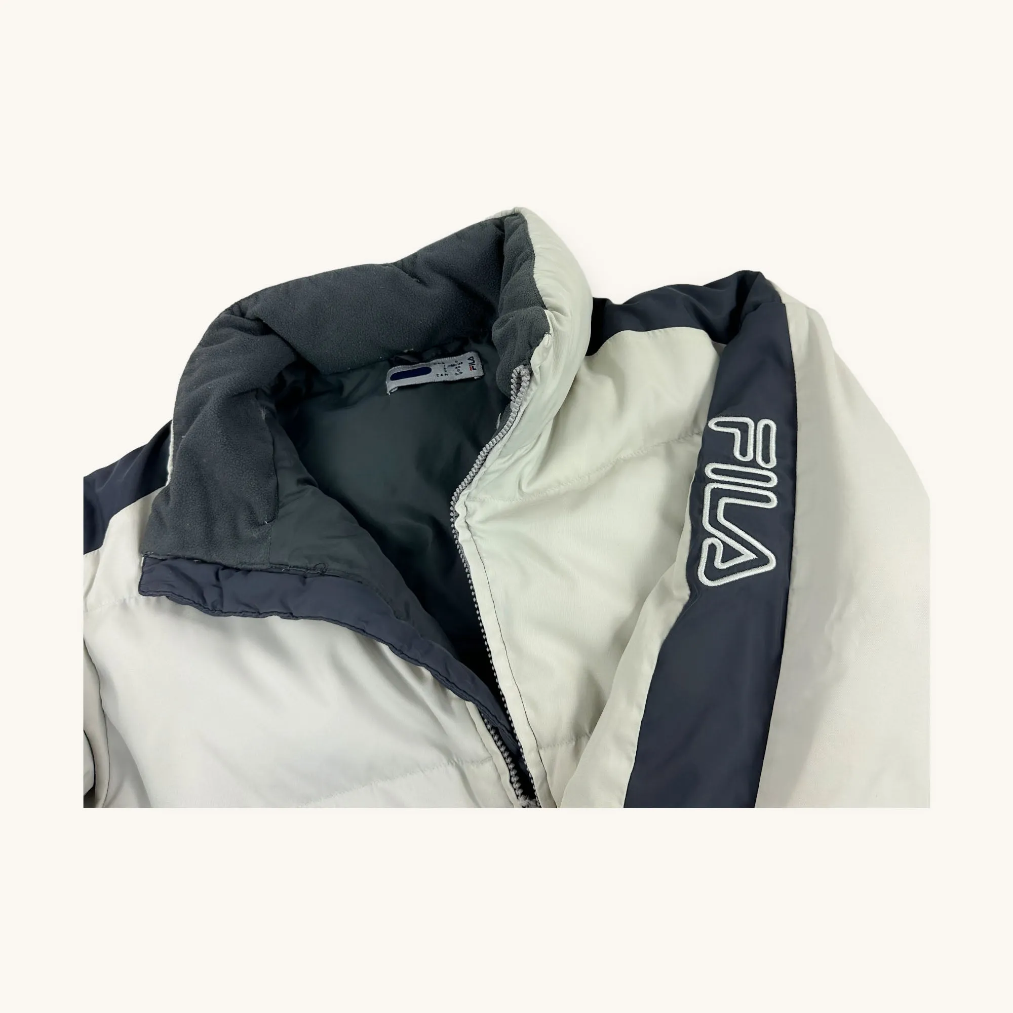 White 90s FILA Puffer Jacket Coat (M)