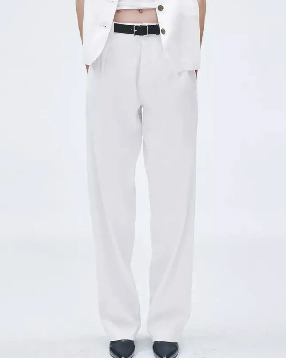 White Linen Donovan Pant