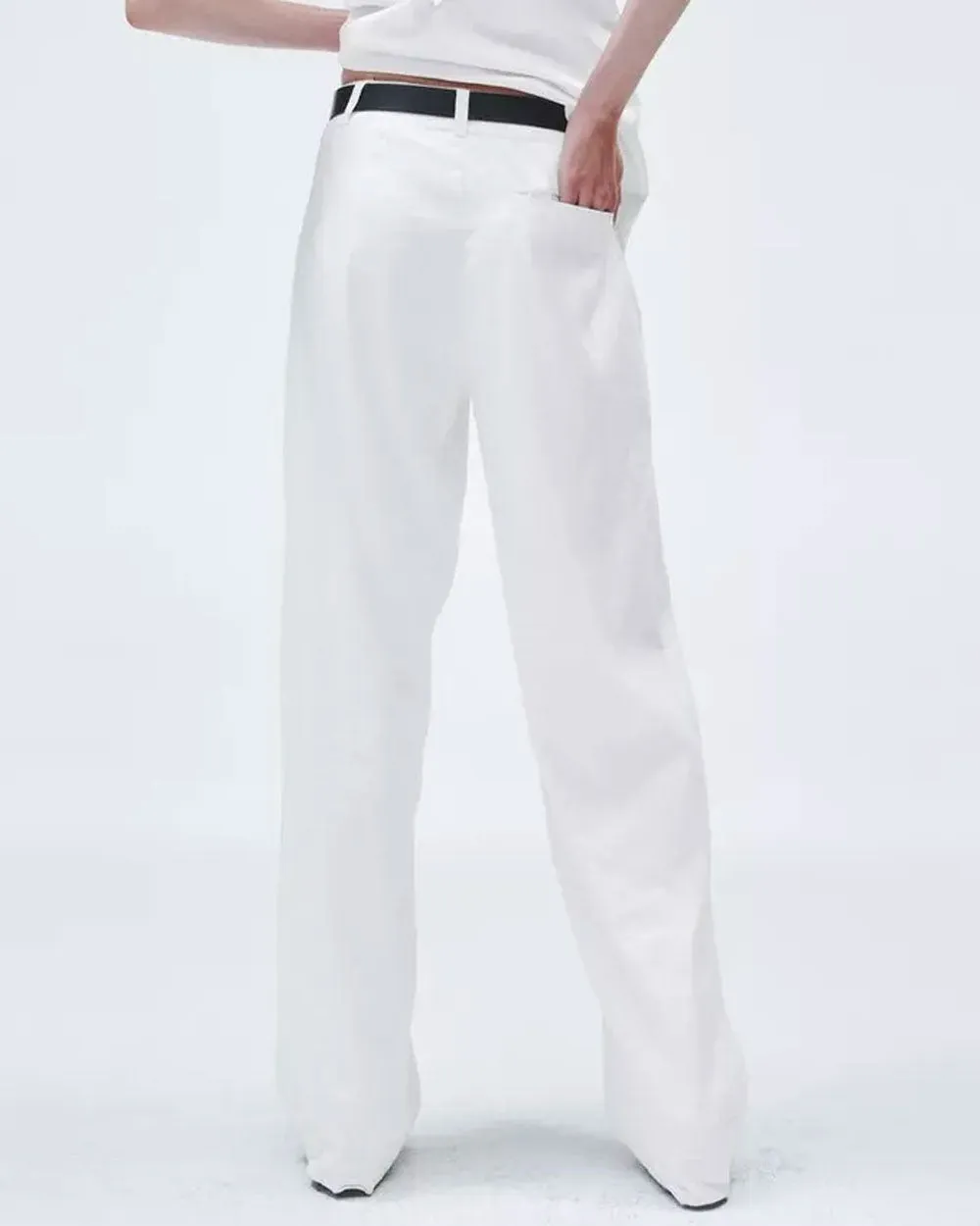 White Linen Donovan Pant