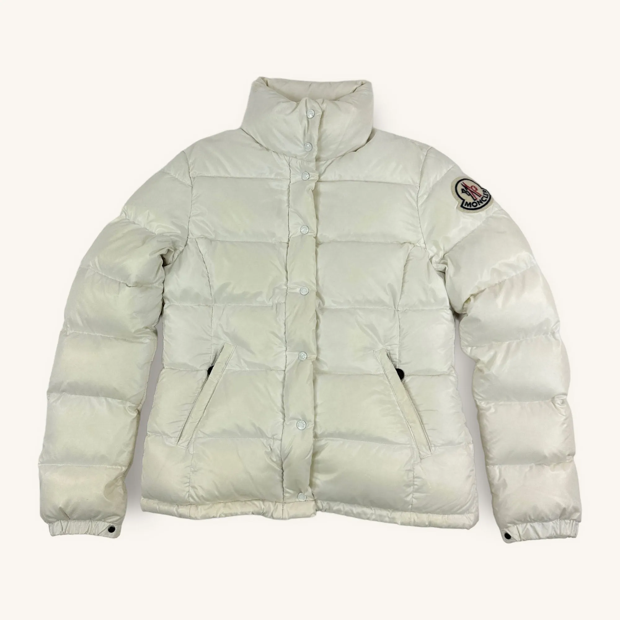 White y2ks Moncler Puffer Jacket Coat (M)