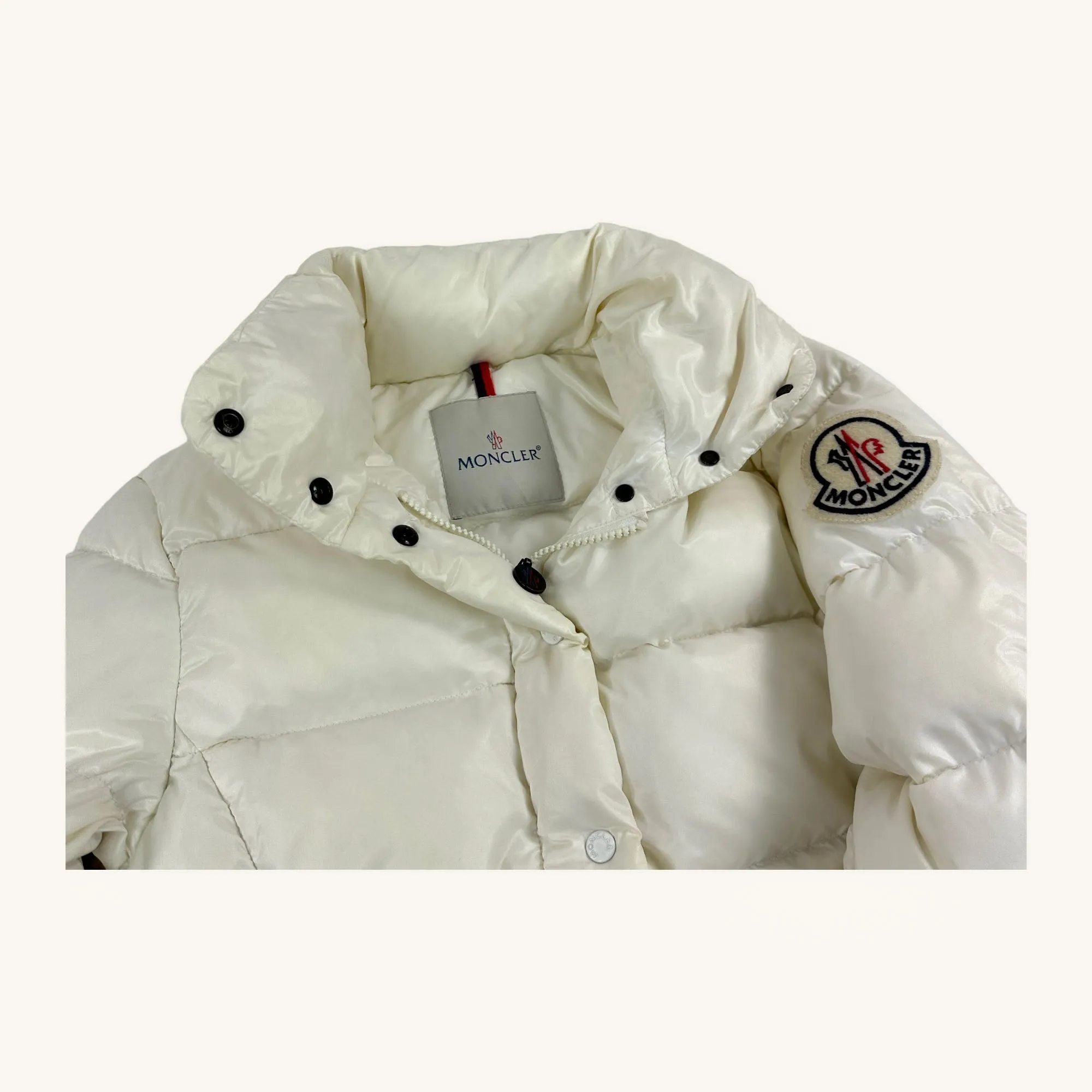 White y2ks Moncler Puffer Jacket Coat (M)