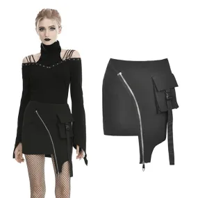 Women's Gothic Irregular Skirts With Pocket