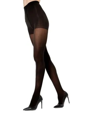 Women's MeMoi Perfectly Opaque Control Top Tights