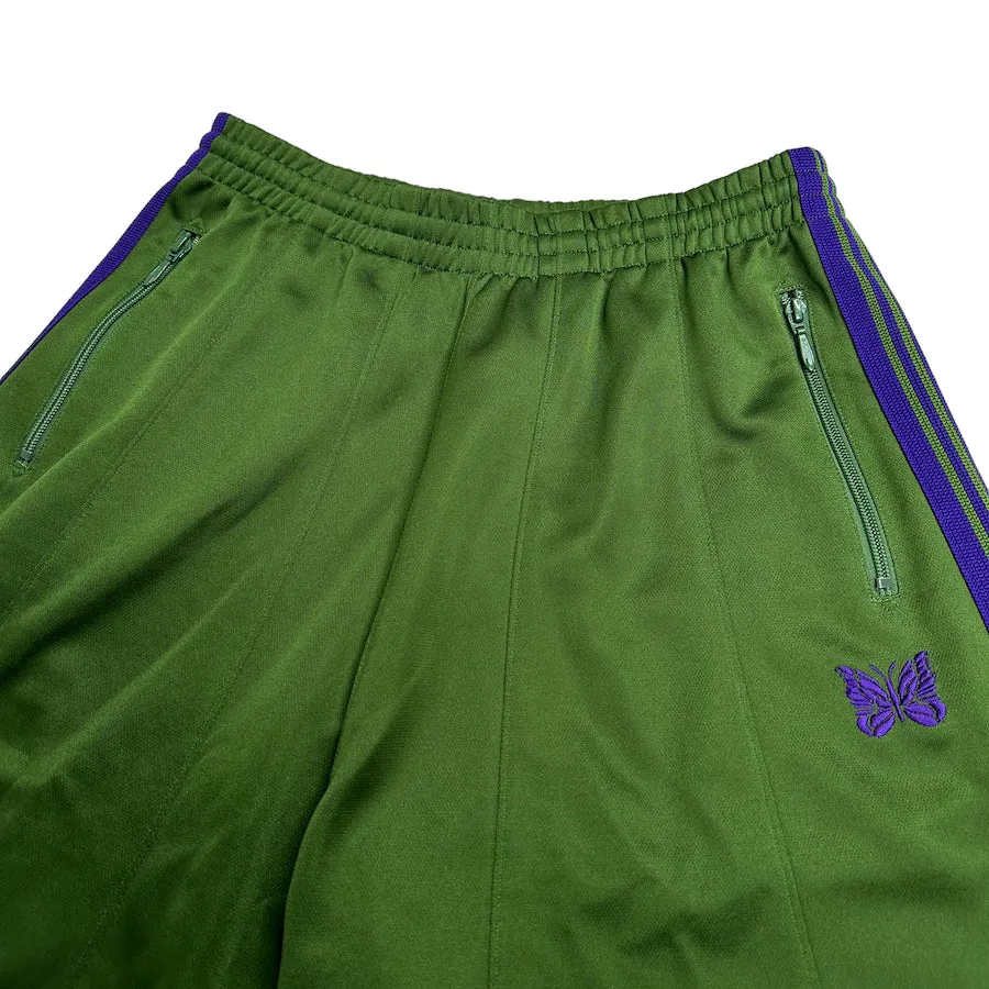 (XS) NEEDLES AW23 GREEN/PURPLE H.D TRACK PANTS